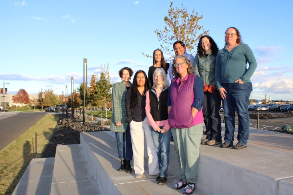 Tribal Exchange Network Group standing outside on steps.