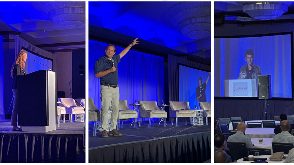 Speakers on stage at E2i