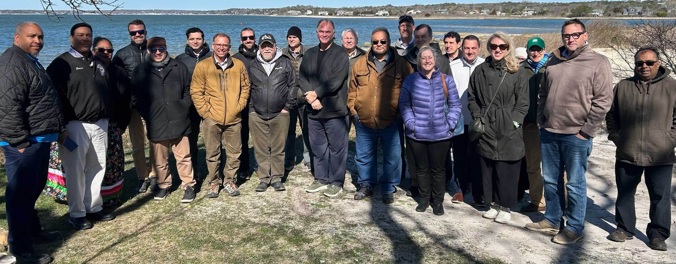 EELC members pose for a photo by the water in Southhampton, NY.